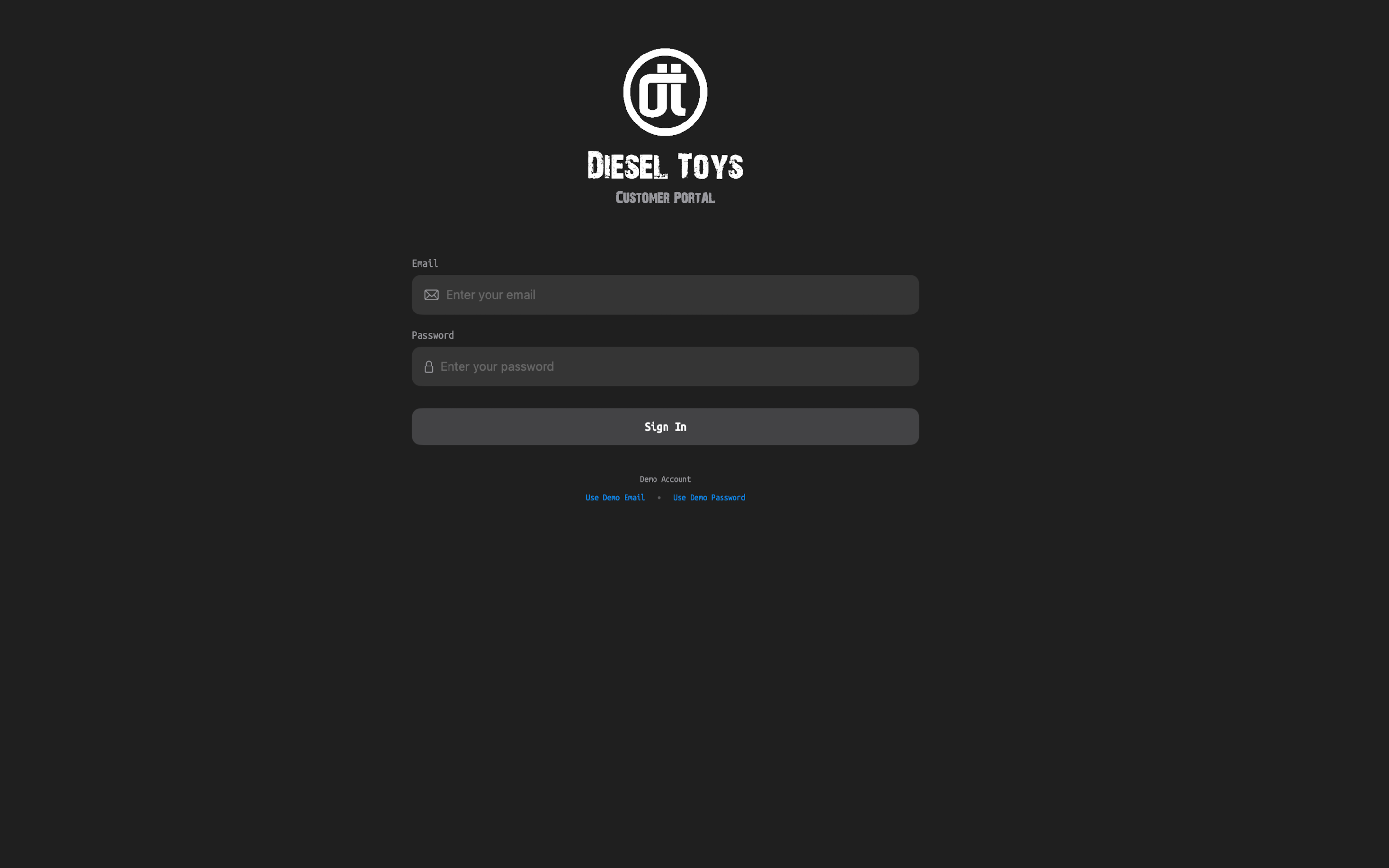 Diesel Toys Customer Portal screenshot 13