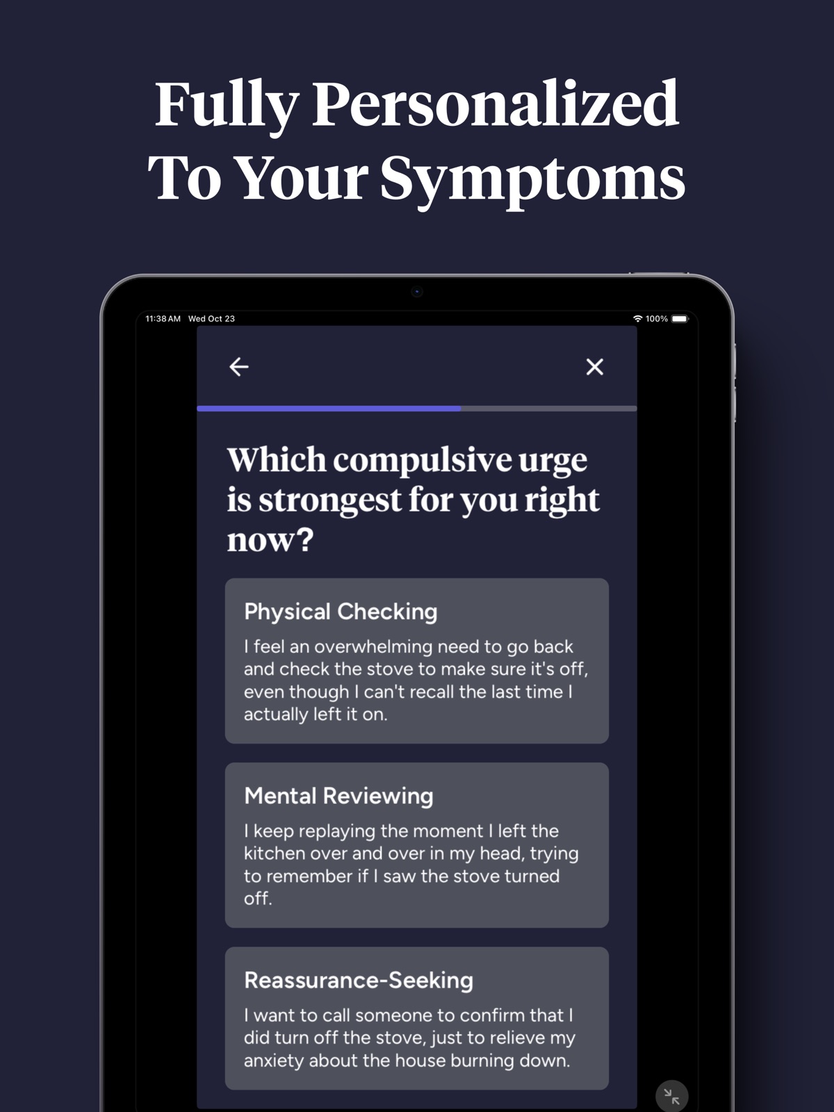 Choiceful: OCD Treatment App ipad screenshot 4