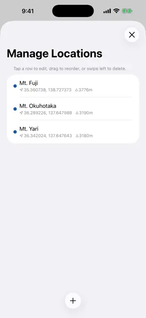 FujiCompass screenshot 3