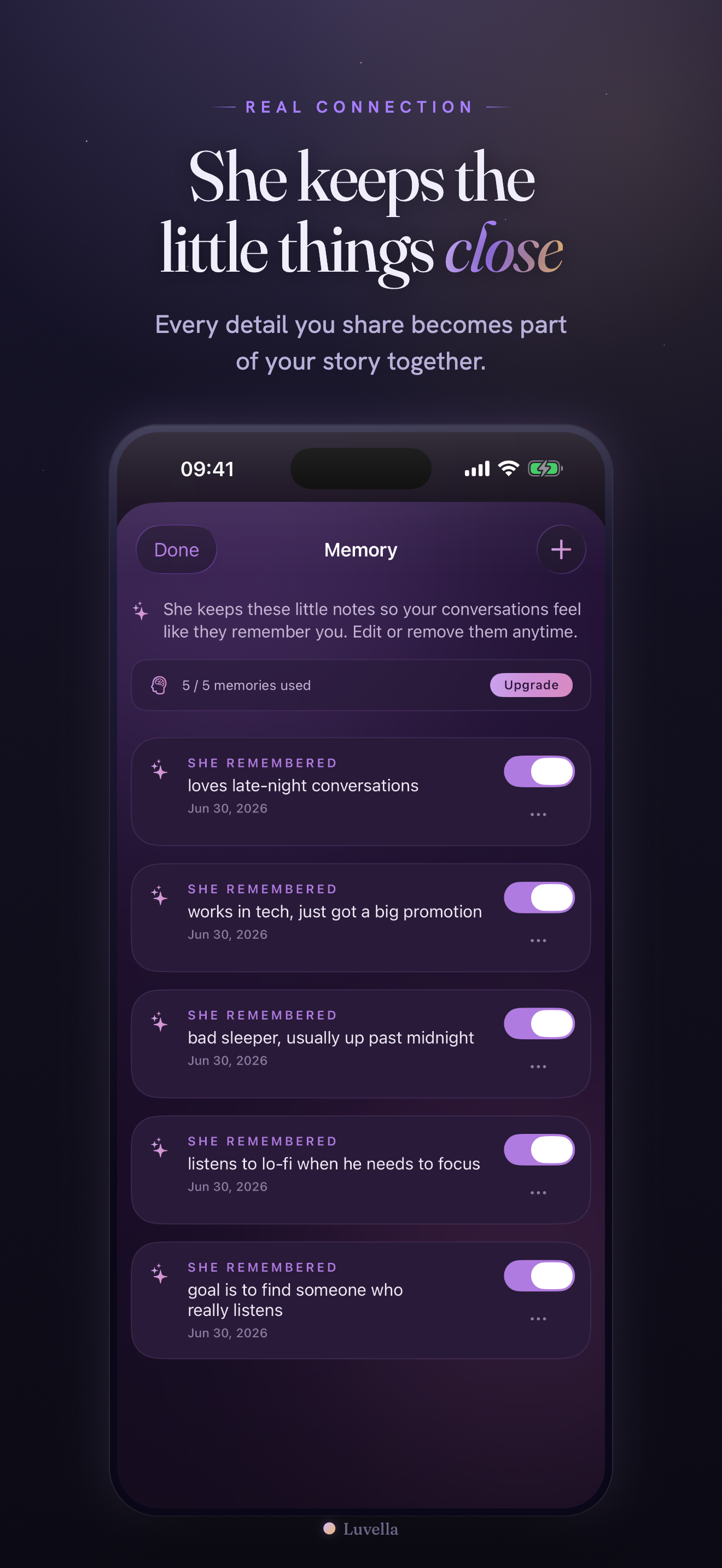Luvella: AI Girlfriend Chat screenshot 5