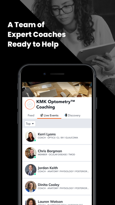 KMK Optometry Coaching Screenshot