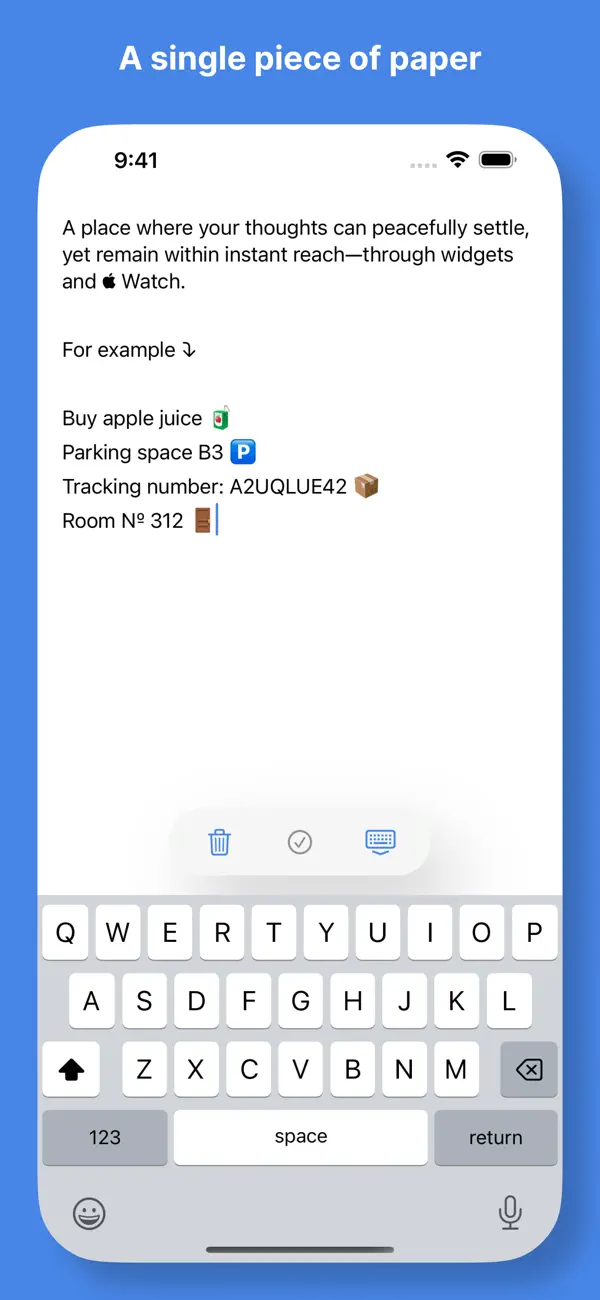 Screenshot #1 pour Quick Notes with widget