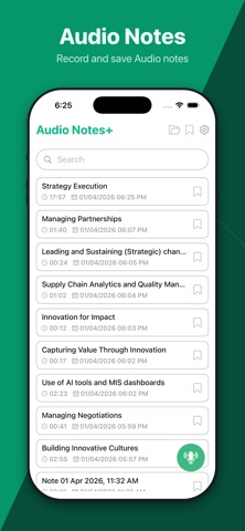 Audio Notes+ Screenshot 1 of 5