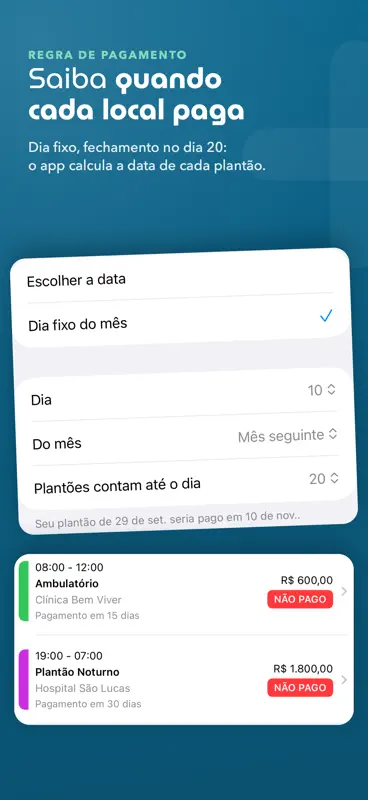 Plantãozinho: Plantão e Escala screenshot 5 of 9