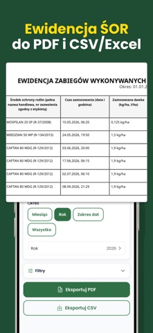 Dziennik zabiegów screenshot