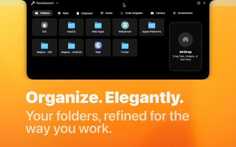 Menu Bar Hub: work.bench app screenshot