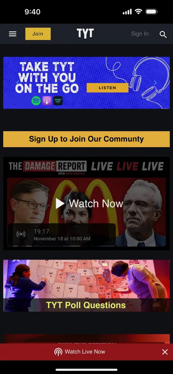 Screenshot #2 pour TYT - Home of Progressives