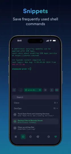 Скриншот Termius - Modern SSH Client на iPhone 4