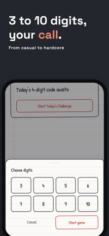 1A2B — Bulls & Cows iPhone screenshot