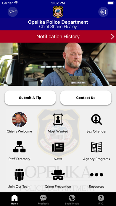 Opelika Police Department Screenshot