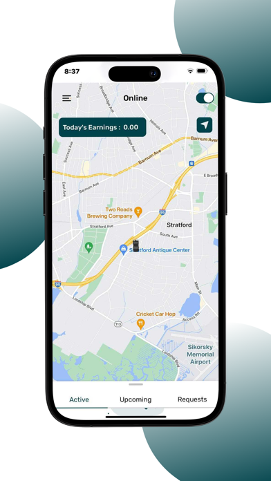 Hungeride Driver iPhone screenshot 2 - Travel app