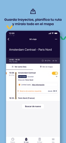 Eurail/Interrail Rail Planner iPhone screenshot 2