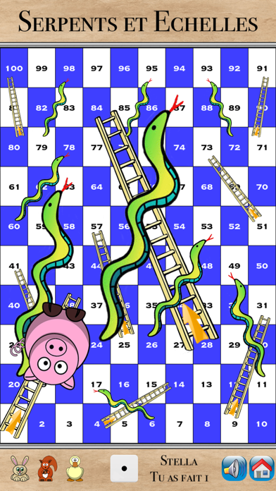 Screenshot #1 pour Le jeu de serpents et échelles