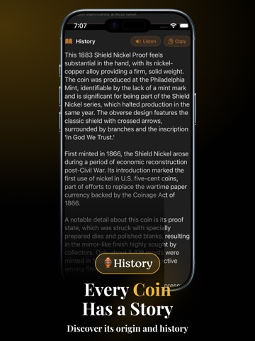 Coin Identifier: Coinara AI iPad screenshot