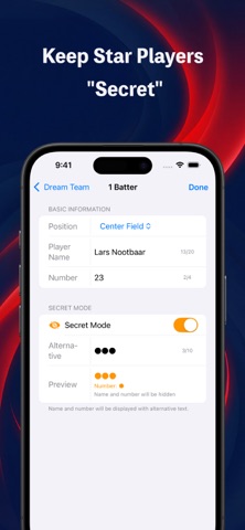 My Lineup - Baseball Order - Screenshot 7 of 10