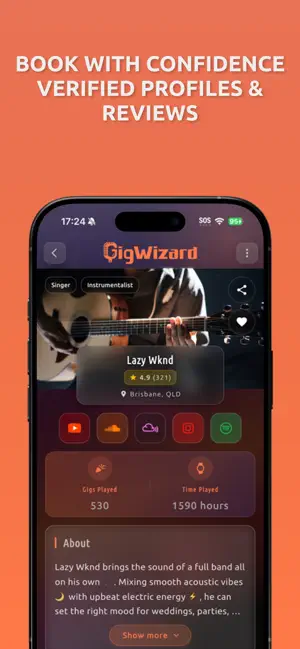 GigWizard: Book Live Music screenshot 3