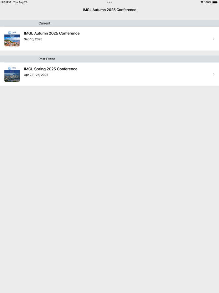 IMGL Autumn 2025 Conference