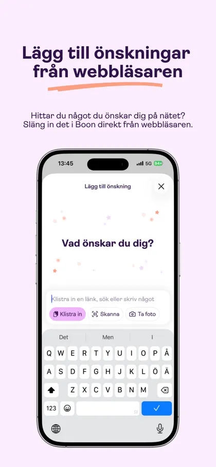 Screenshot 5 von 6 zu Boon - önskelista & presenter