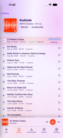 Peachy Podcasts screenshot 2