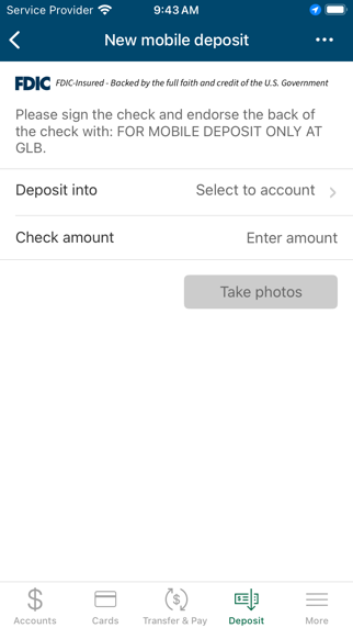 GreenLeaf Bank iPhone screenshot 5 - Finance app
