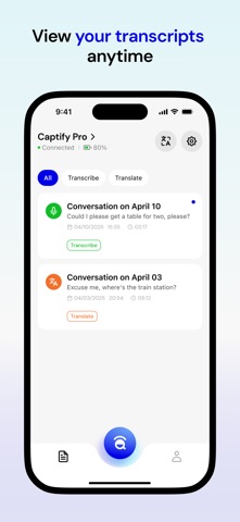 Captify Glass screenshot