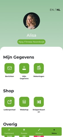 Njoy Fitness App screenshot