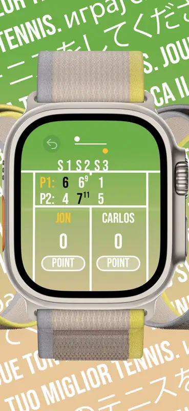Watch Tennis Score Tracker screenshot 2 of 3
