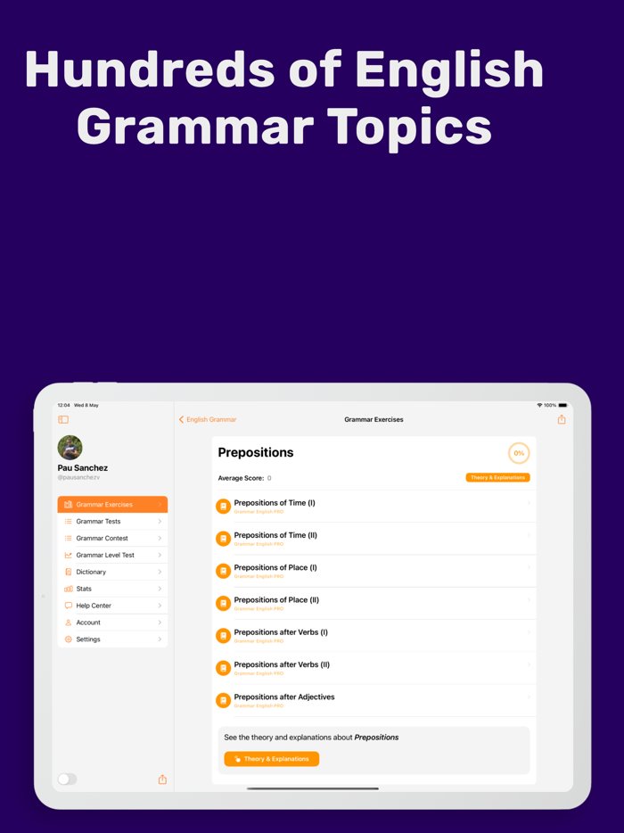 English Grammar Test PRO