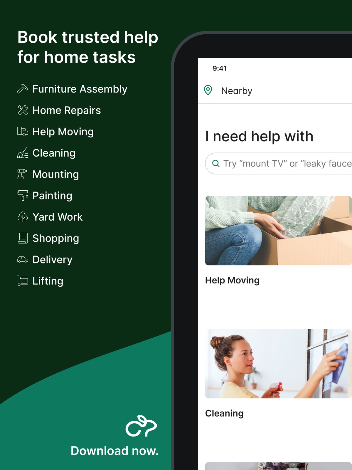 Taskrabbit - Handyman & more ipad screenshot 1