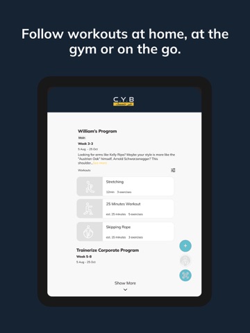 CYB Center iPad screenshot