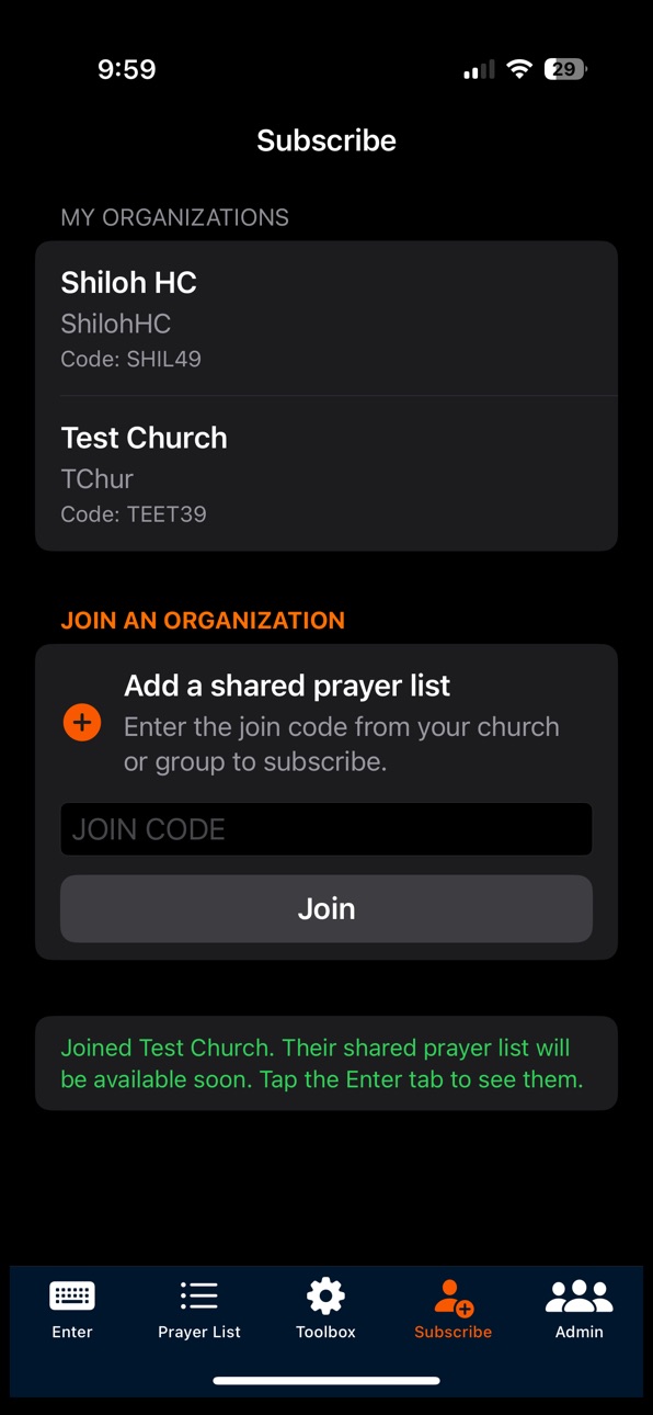 iPhone screenshot
