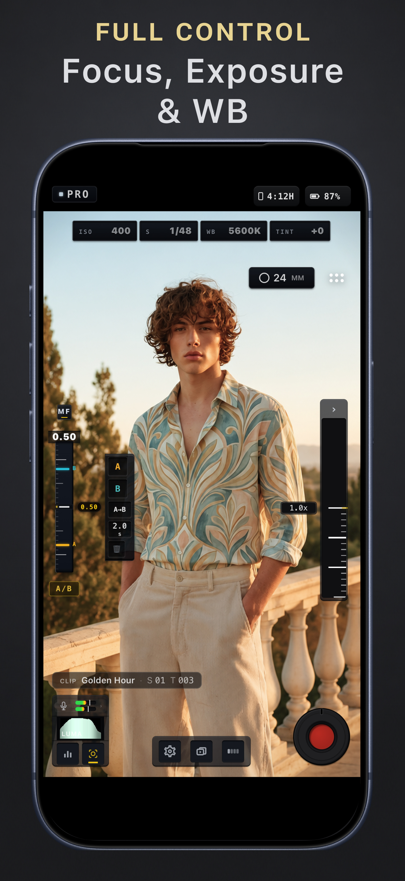MoviePro - Pro Video Camera screenshot 2