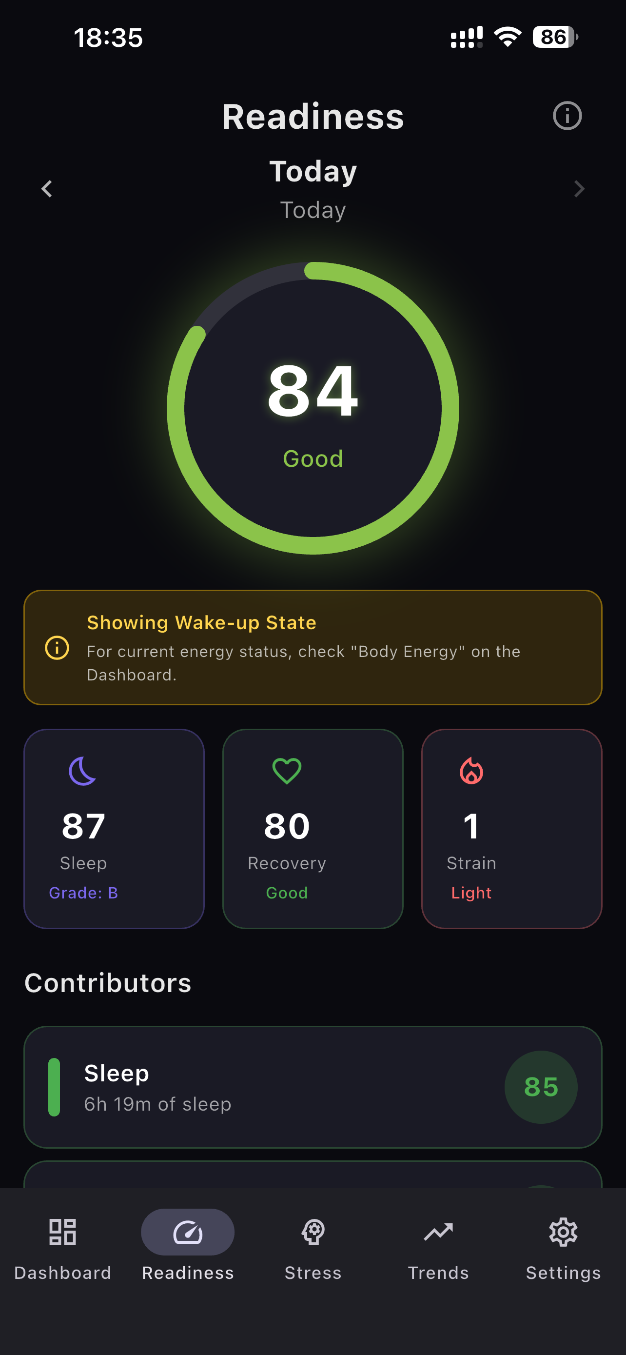 BodyEnergy – Body Battery