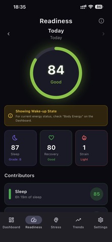 BodyEnergy – Body Battery iPhone screenshot