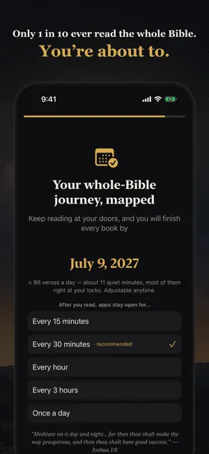 Biblemaxxing: Bible App Lock screenshot 1