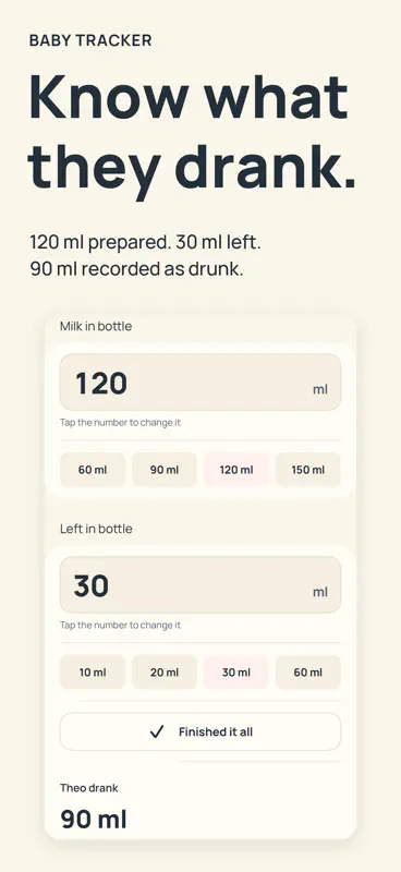 Baby Tracker: Bottle Feeding screenshot 1 of 8