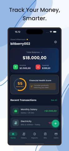 Fintrack - AI Expense Tracker Screenshot 1 of 10