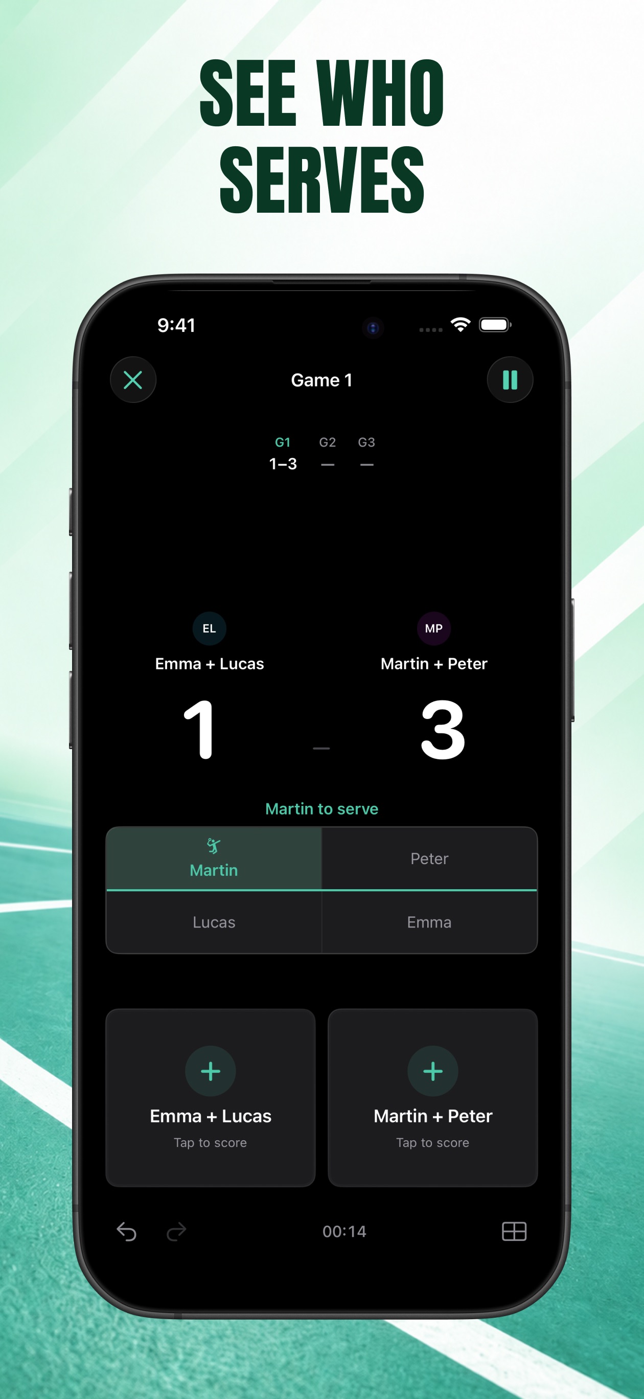 Screenshot 3 of Badminton Scoreboard - Rally