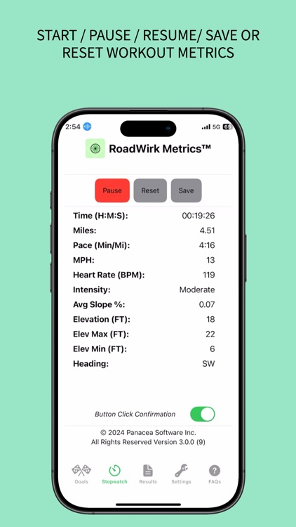 RoadWirk Metrics™  Fitness App screenshot-4