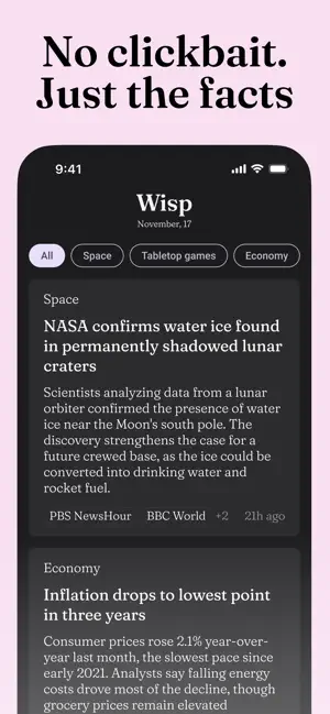Wisp: AI News & Custom Feed screenshot 4