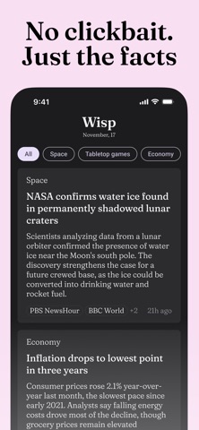 Wisp: AI News & Custom Feed iPhone screenshot 4