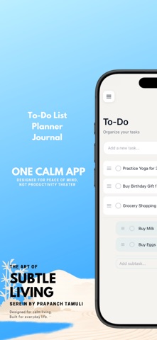 Serein: To-Do Lists & Journal screenshot