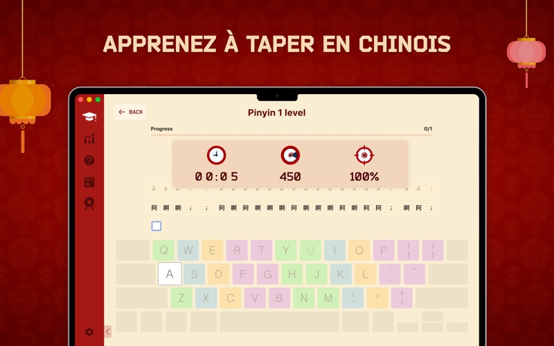 Screenshot #1 pour Dactylo Facile en Chinois