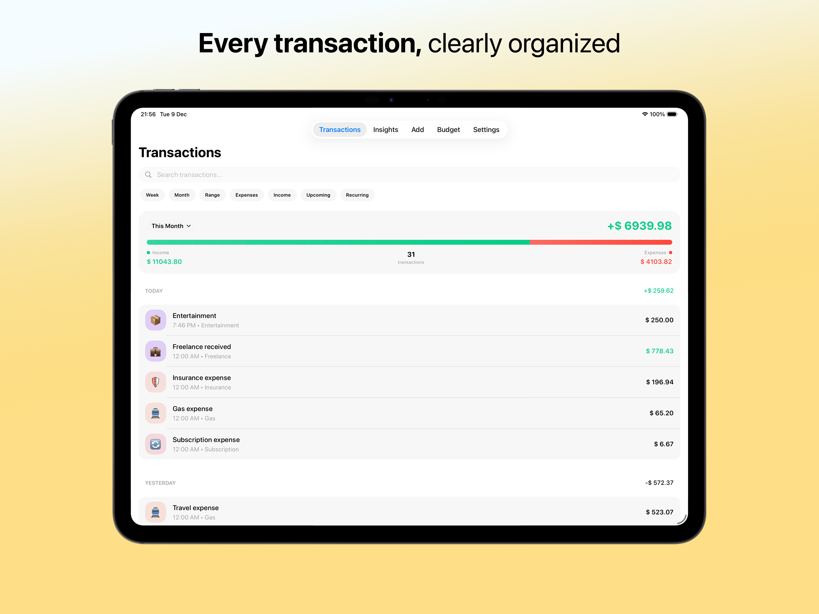 Kash: Budget & Spending