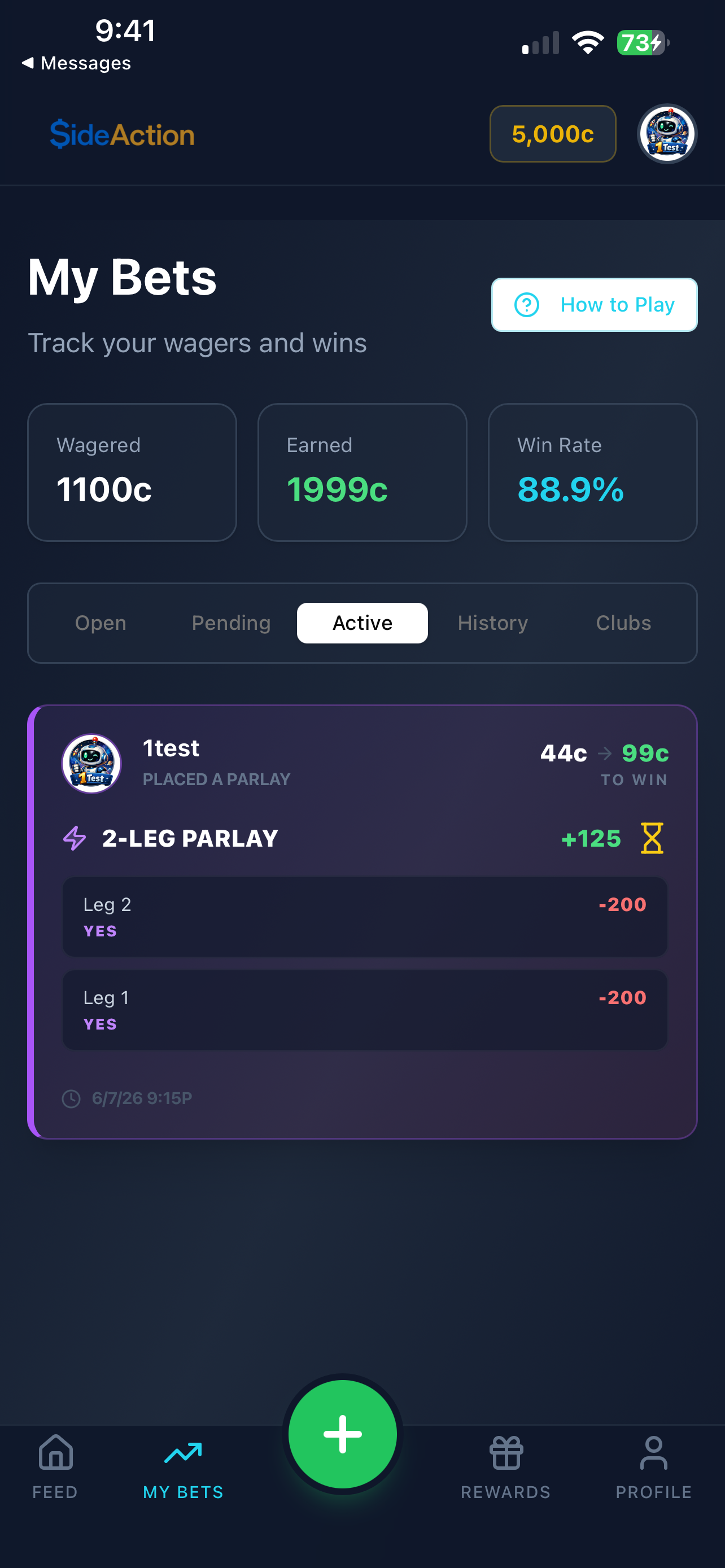 SideAction Bet screenshot 7