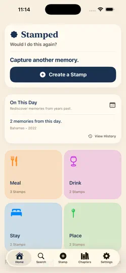 Captura de pantalla de Stamped: Would I Do This Again en iPhone 2