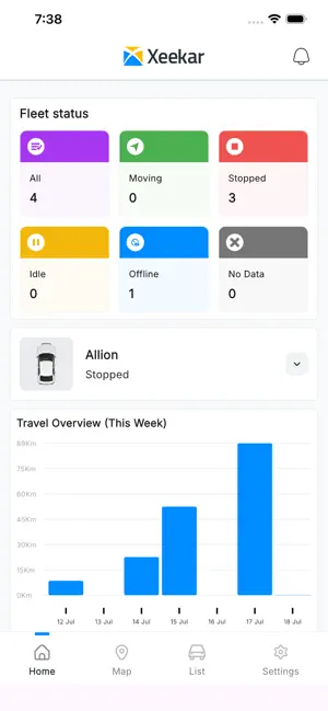 Xeekar Vehicle Tracker screenshot 1