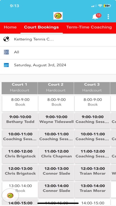 Kettering Tennis Club Screenshot