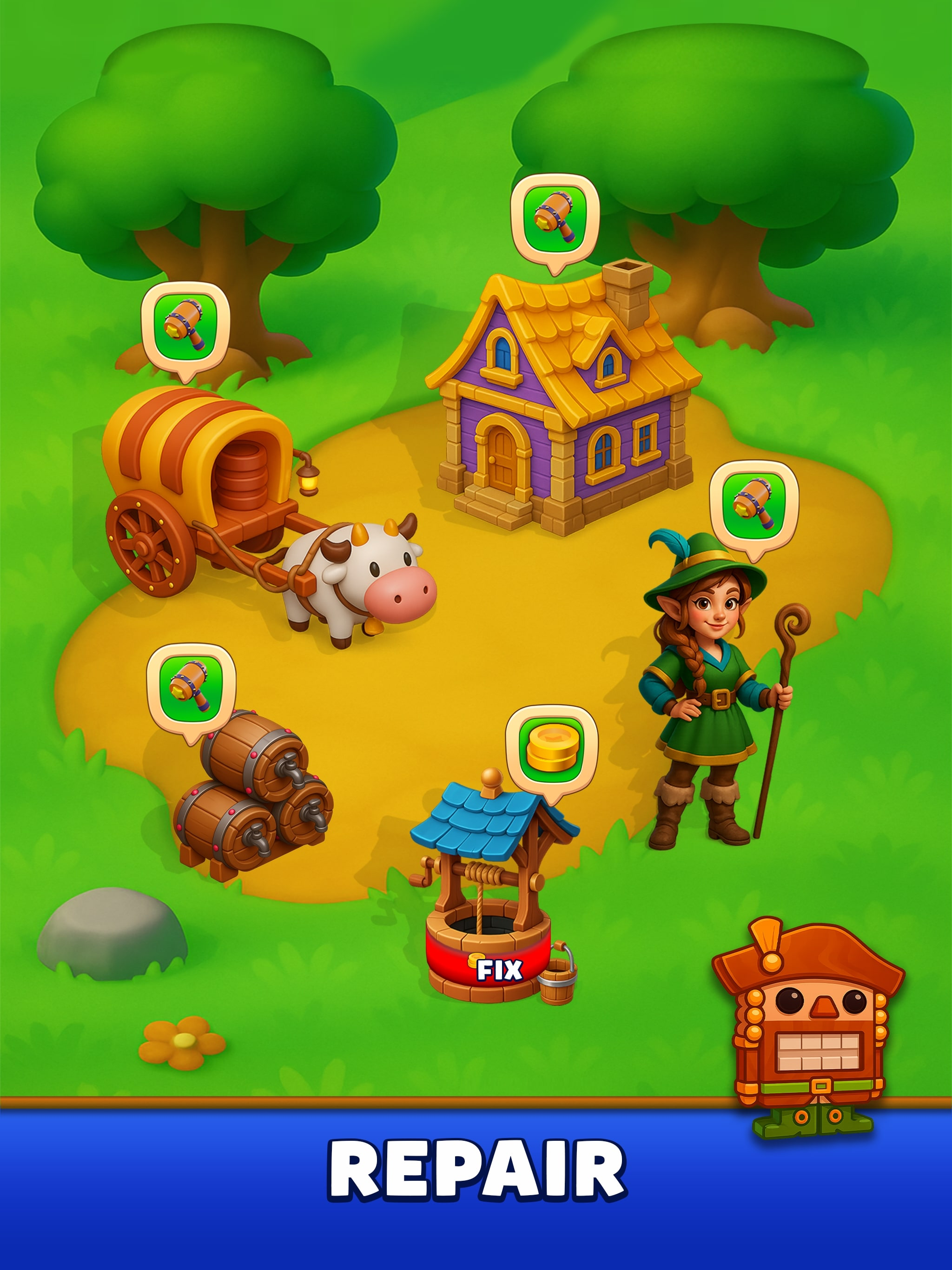 Town stars: Triple Match 3D