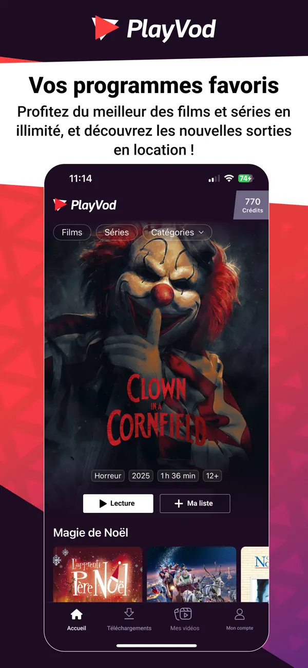 Screenshot #1 pour Playvod – Films & Séries